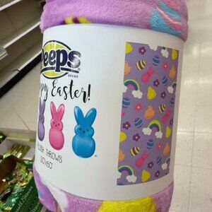 Peeps plush throws! new in package 50" by 60"